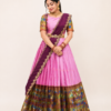Light Pink Designer Half Saree