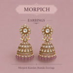 Blush Pink Kundan Jhumka Earrings