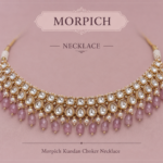 Blush Pink Kundan Pearl Drop Choker