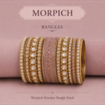 Blush Pink Kundan Bangle Set