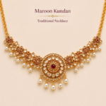 Antique Maroon Bridal Necklace