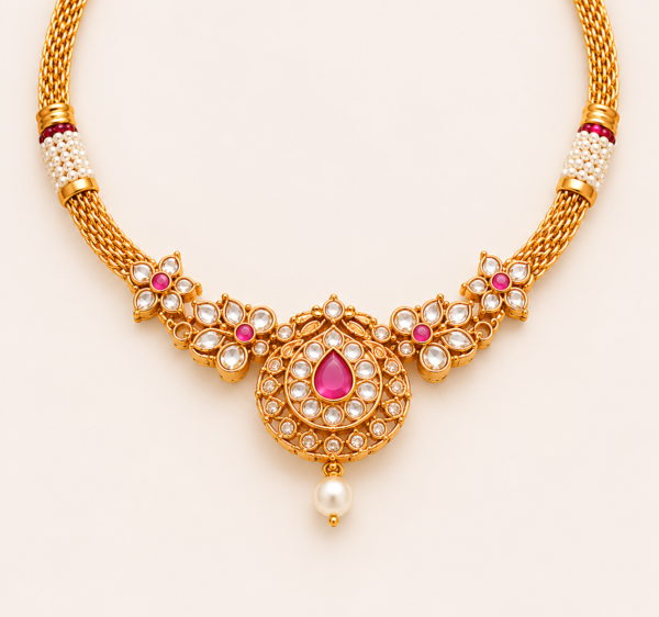 Pink Stone Necklace