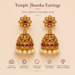 Temple Jhumka Earrings