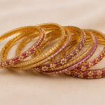 Pink Floral Traditional Bangles